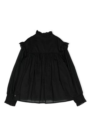 black cotton shirt CHLOE' KIDS | C2019709B